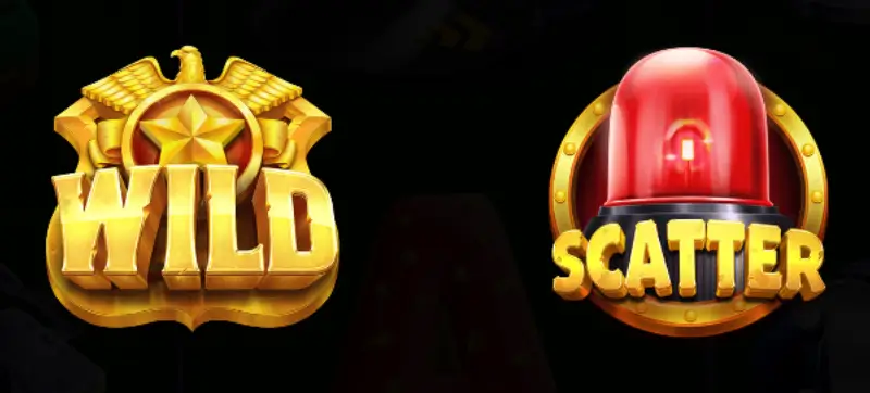 Cash Patrol paytable pages showing Wild and Bonus rules plus the Money Collect feature details